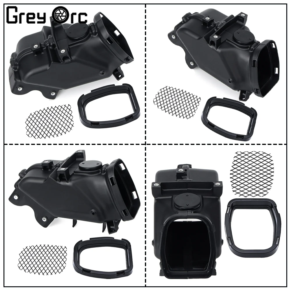 Motorcycle Stamping Air Inlet Duct For Kawasaki ZX-10R ZX10R 2021 2022 2023 Black Ventilation Duct Fairing