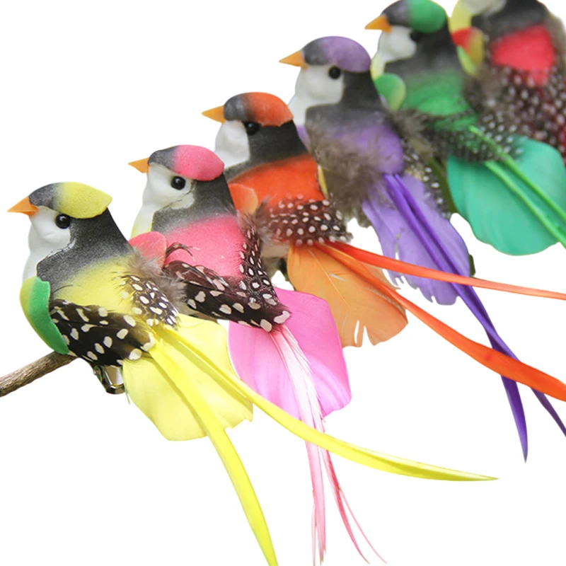 C Swallow Tail Bird Clip Handmade Simulation Bird Plant-decorated artificial bird handicrafts for Ornament