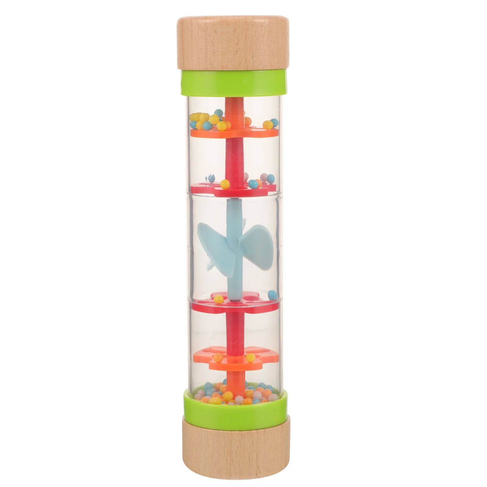 أنبوب صوت المطر الخشبي للأطفال الموسيقي للتطوير المعرفي المبكر أداة تعلم الطفل مونتيسوري #5