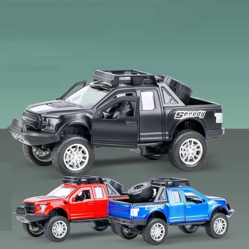 1:32 camionnette américaine alliage voiture jouet Simulation Cool voiture enfants moulé sous pression tirer voiture peut ouvrir la porte inertie voiture jouets