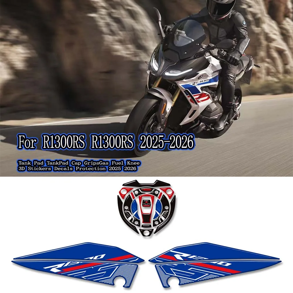 Motorcycle For R1300RS R 1300 RS 2025-2026 Accessories Tank Pad TankPad Cap Grips Gas Fuel Knee 3D Stickers Decals New