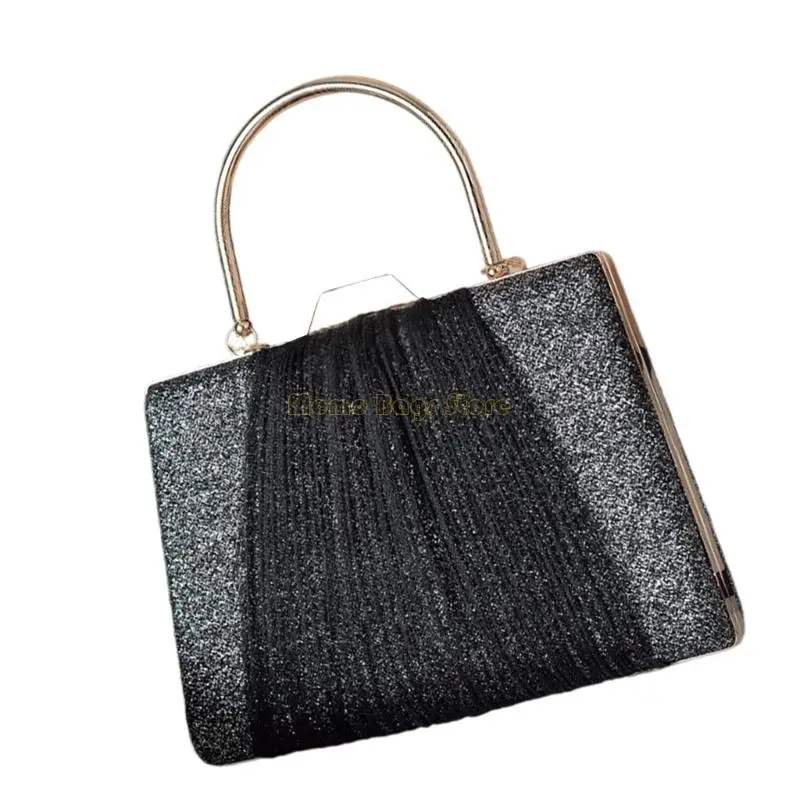 X90D Parkling Pu Leather Crossbody 3 Way Carry Designshoulder Bag حقيبة يد غير رسمية مثالية للليل