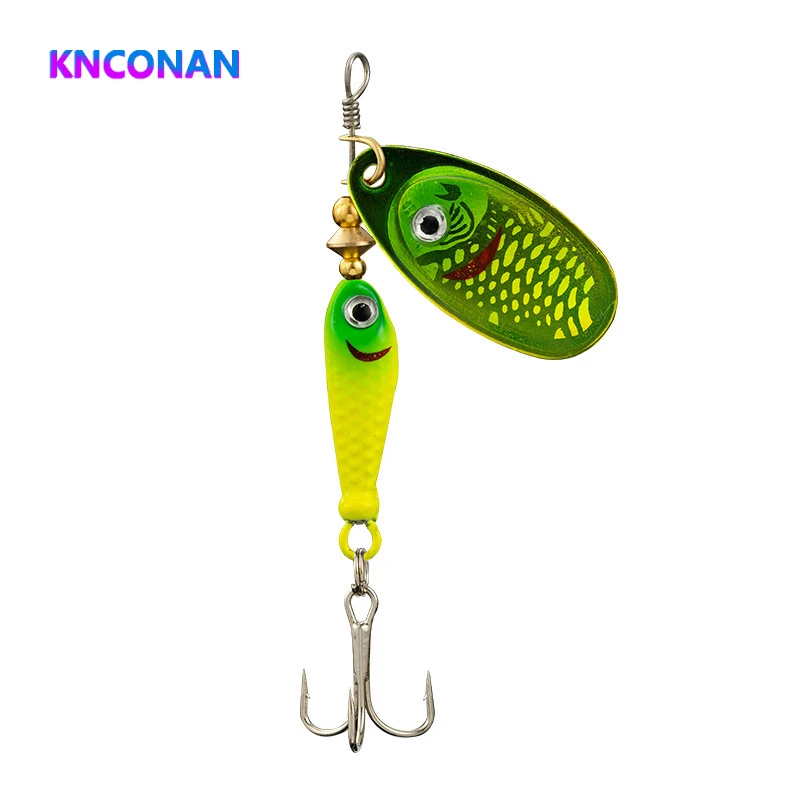 

KNCONAN 9g Lure Rotating Sequins Hand Shake Composite Simulation Lure Fake Bait Flying Metal Sequins Strengthening hooks