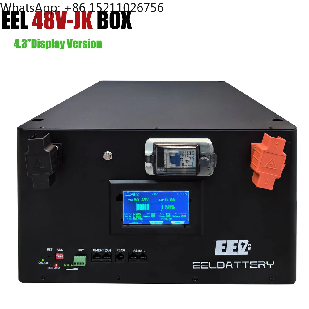 EEL 48v 16s Diy Lifepo4 Case 10kwh 15kwh with JK Bms 280Ah 300Ah  Server Rack Battery Box for home solar energy storage