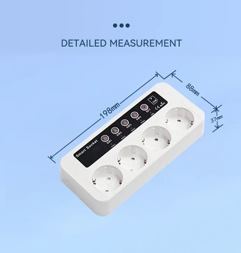 SC4-GSM-GT 2G tarjeta SIM Control remoto inteligente apagado/encendido interruptor de alimentación enchufe Jack 4 canales Puerto enchufe inteligente 16A SMS