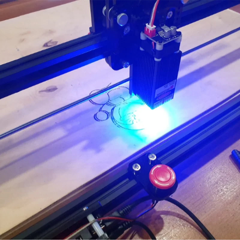 NEW 6550 20w Laser Engraving Machine 12V 5A CNC 2-Axis Laser Engraver Carving Machine 15w Laser 65*50cm With Emergency Stop
