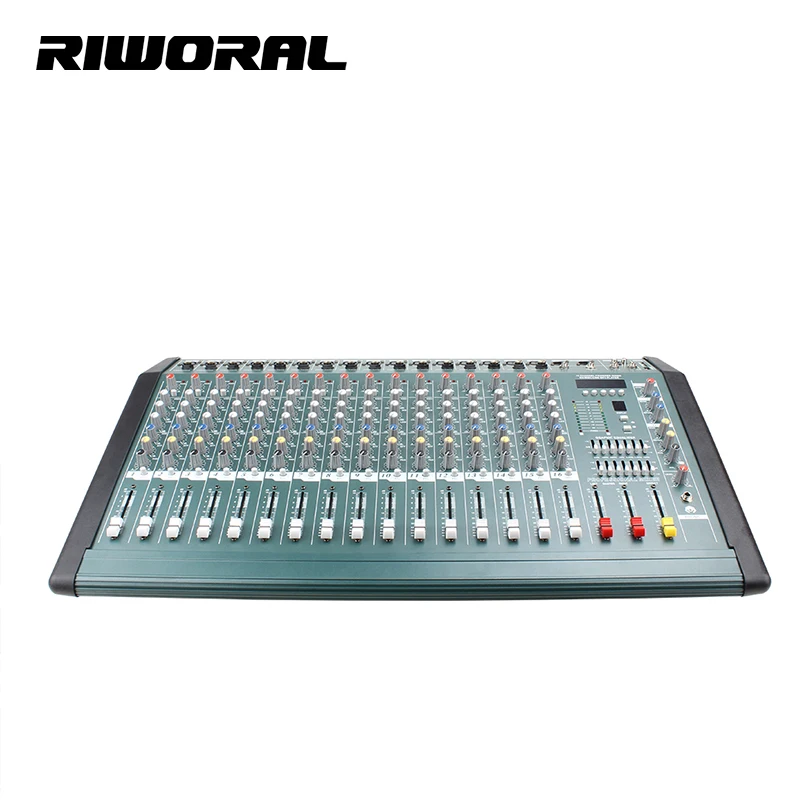 MX1608D Professional 350W USB Power DJ Controller 16-Channel Audio Console Mixer Home Music Karaoke KTV Console 16 Metal Stage