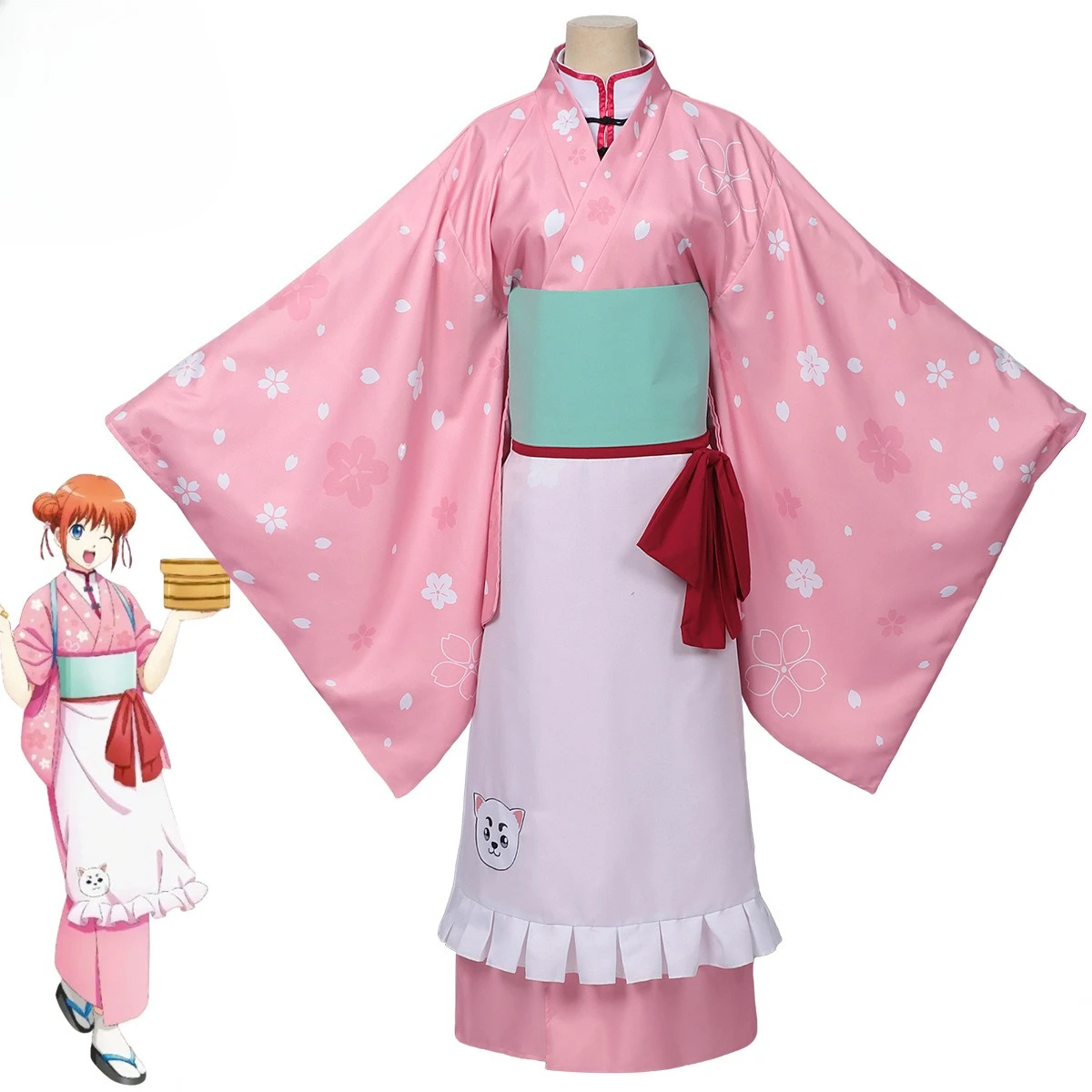

Костюм для косплея GINTAMA: Кимоно Кагуры, Чайный домик Харусаки, аниме-персонаж, костюм на Хэллоуин, одежда для выступлений для взрослых
