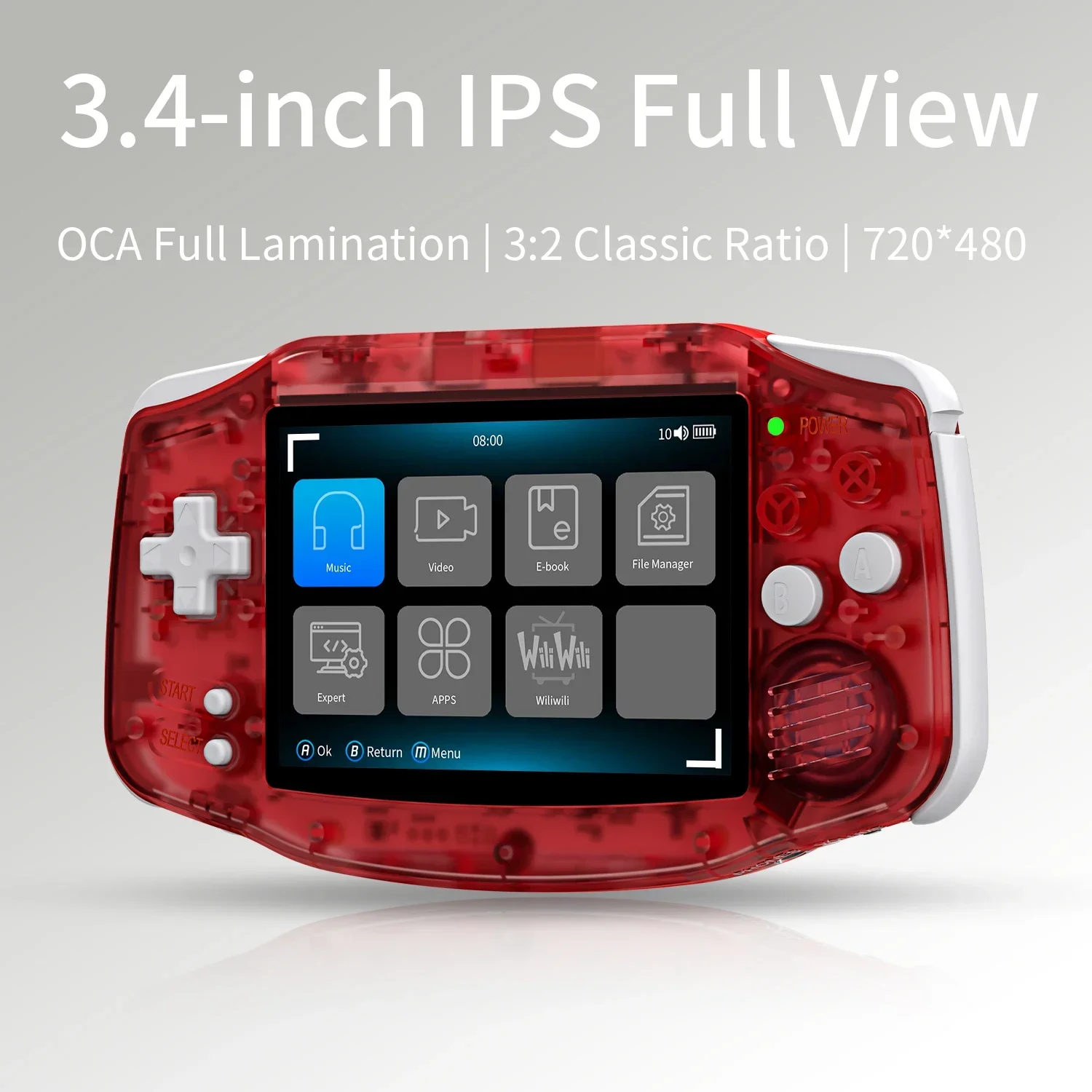 ANBERNIC RG34XX Retro Handheld Game Console 3.4''IPS Screen Linux System HDMI Output Classic Remake Game Player Sentimental Gift