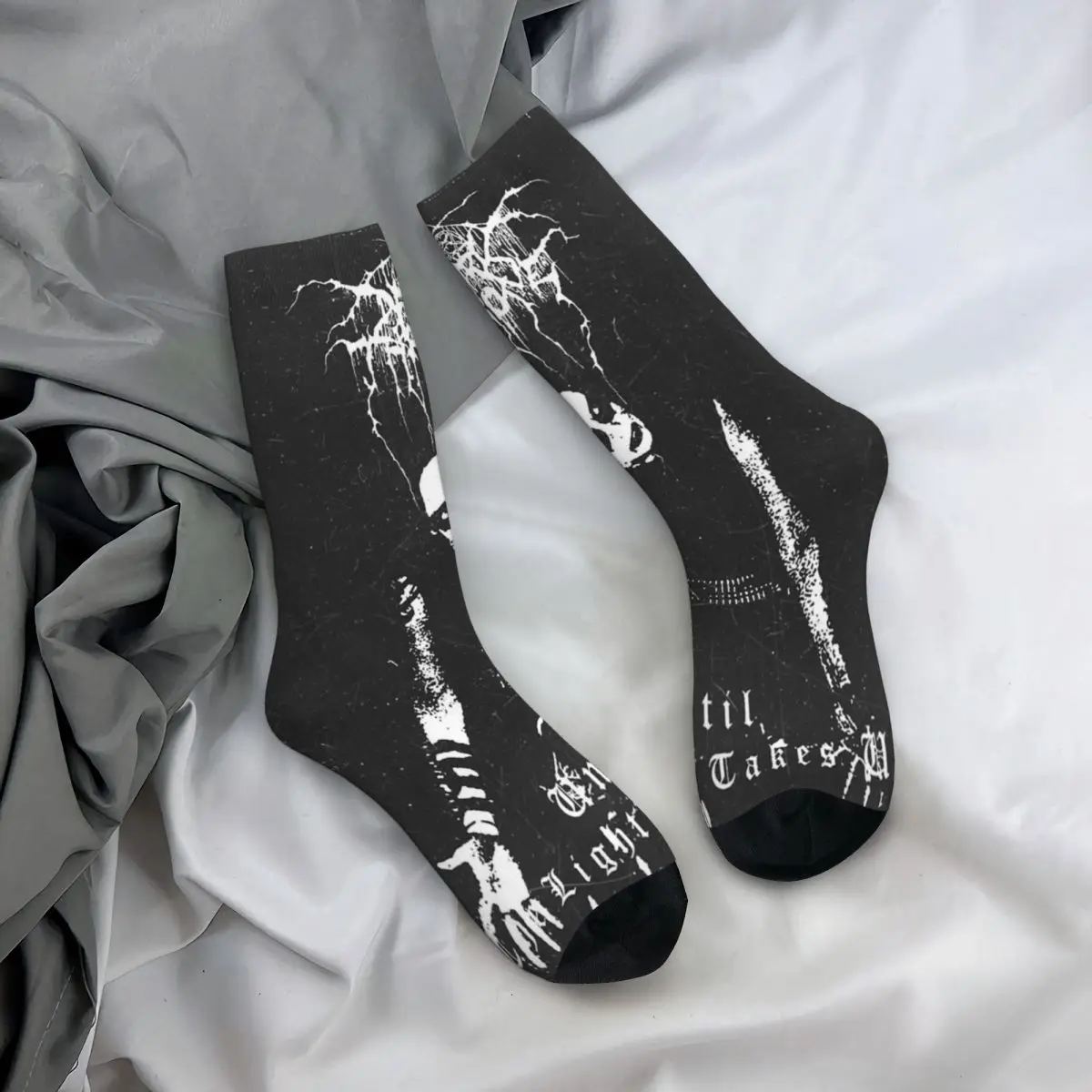 Darkthrone Transilvanian Hunger Socks Men\'s Women\'s Casual Music Band Socks Spring Summer Autumn Winter Middle Tube Socks Gift