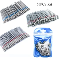 Juego de brocas de diamante para limpieza de cutículas, accesorios de corte eléctrico para manicura, herramienta para eliminar piel muerta, 50 unidades