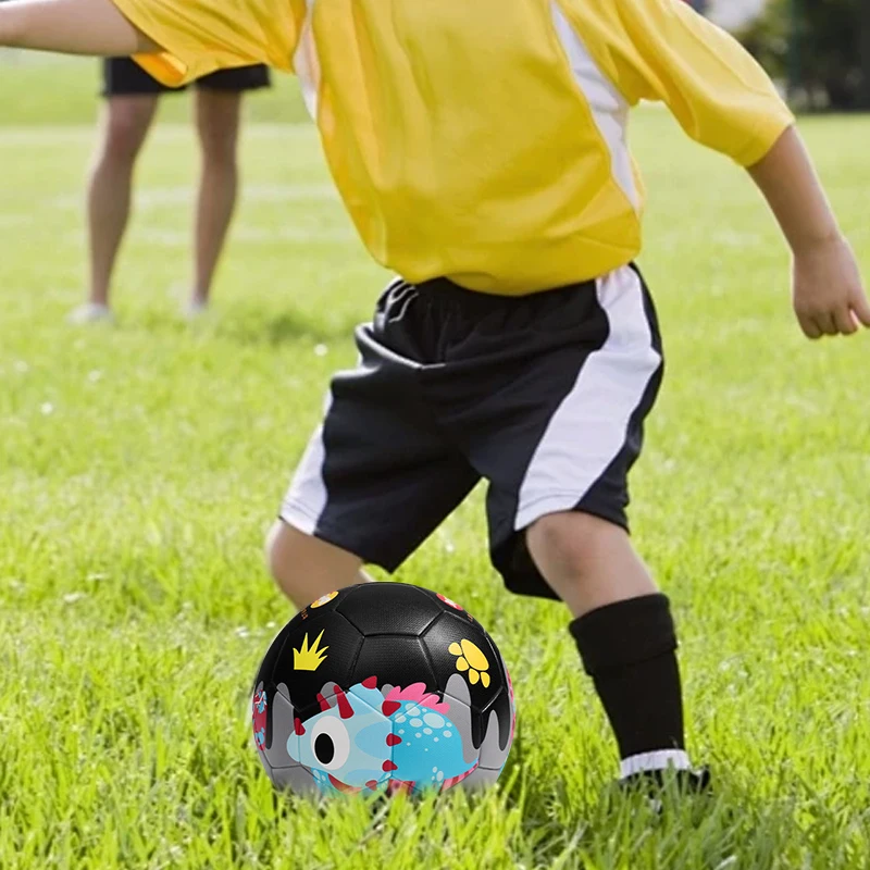 Graffiti dibujos animados dinosaurio fútbol entrenamiento para niños resistente al desgaste fútbol juvenil Unión en caliente entrenamiento fútbol