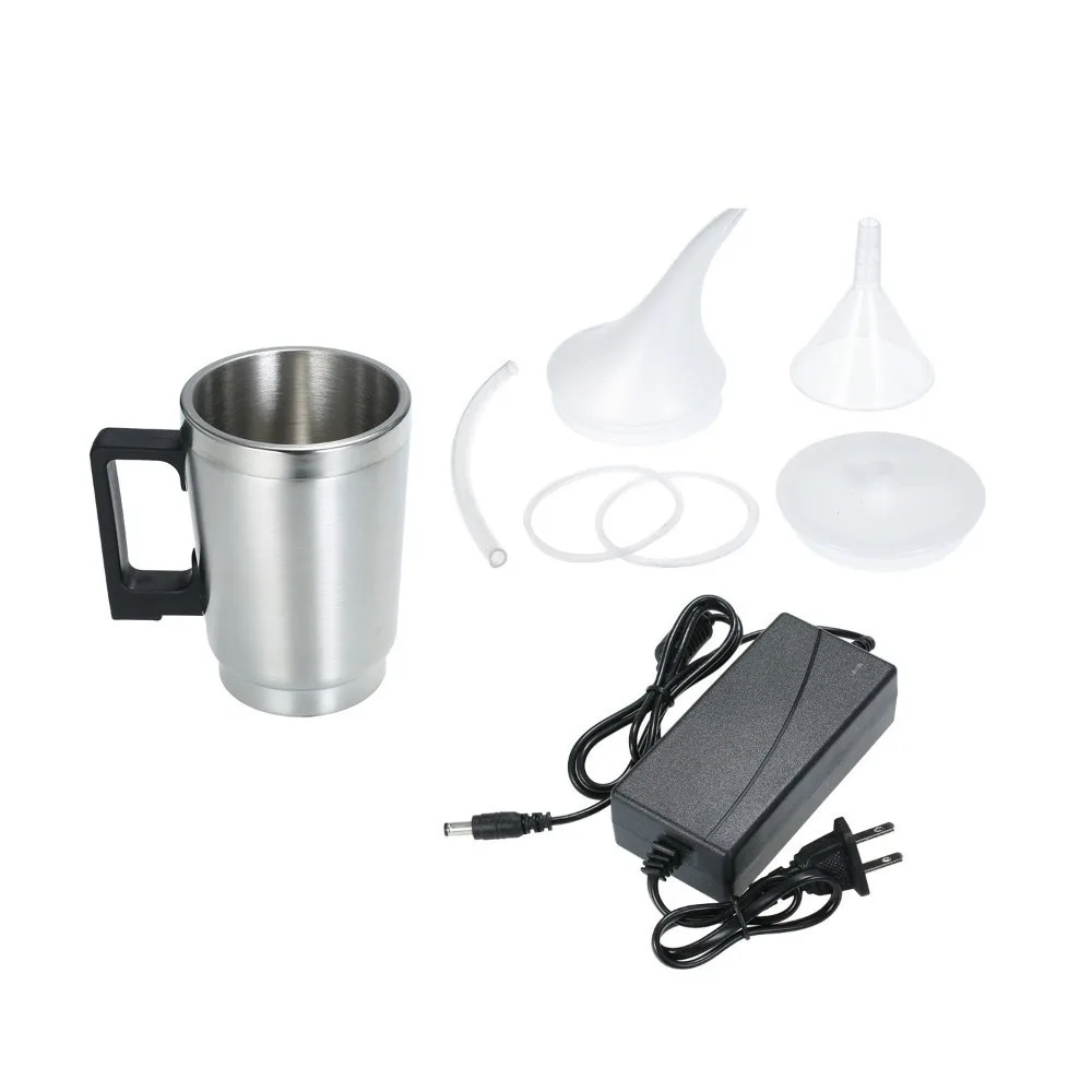 Stainless Steel Cup Headlight Restoration Kit Black Handle Silver Vapor Repair Cup Universal Headlight Repair Heating Cup