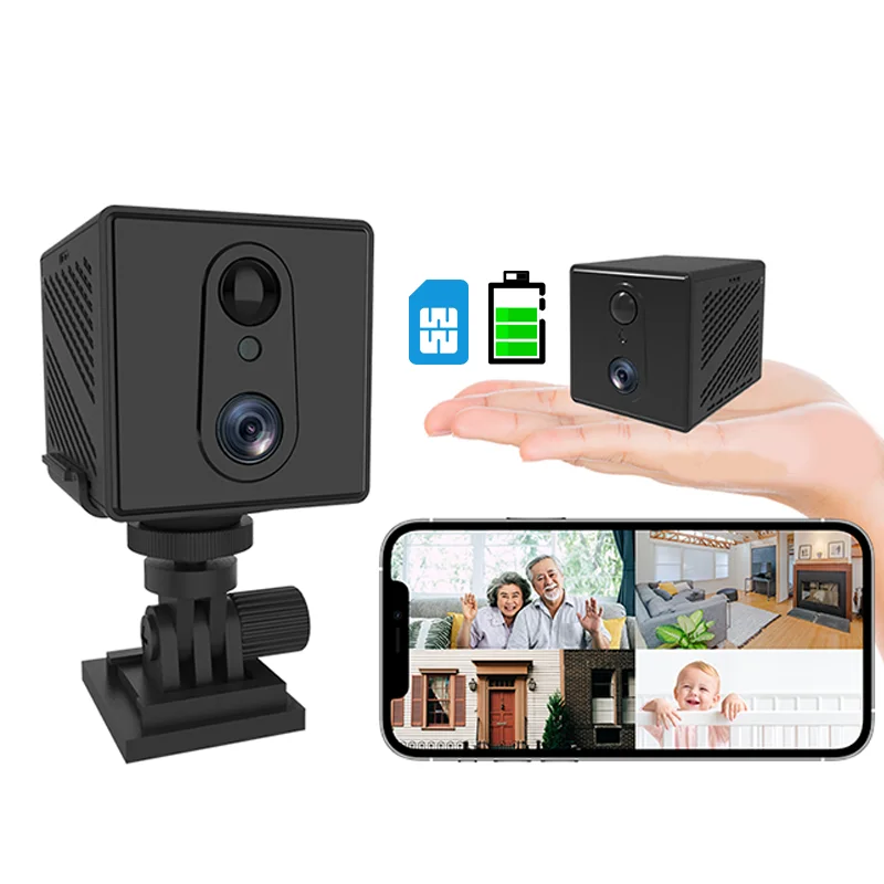 

CB75 3000mah Large Battery HD 1296P Hot Sell Mini Battery Wireless Security Camera Ip 4G Camera