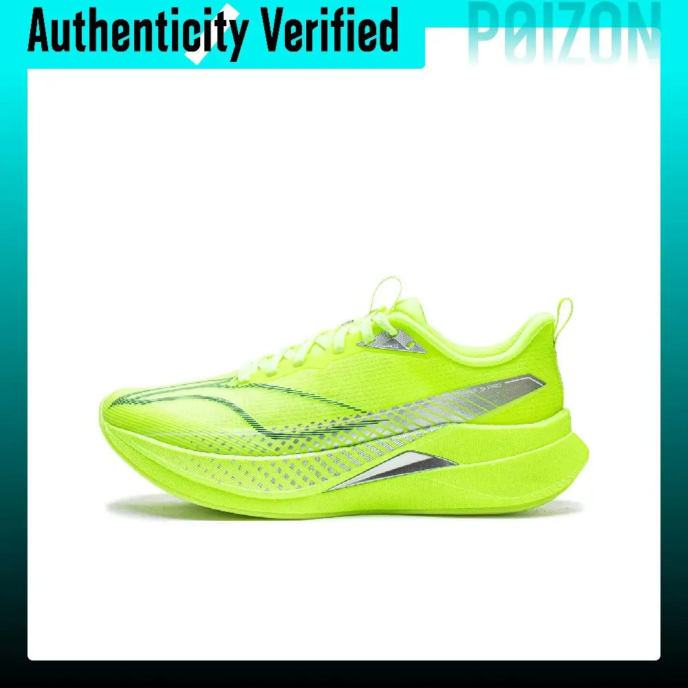 Li Ning Red Hare 9 PRO Running Shoes Women's Low Top Neon Bright Green ARPW002-2