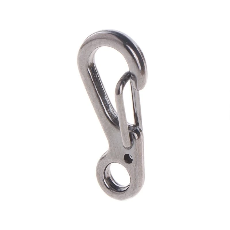Q39E 10 PCS Metal for Key Chain Holder Mini Carabiner Quick Release Hooks Hang Buckle Camping Clip Spring Hook Easy to Use