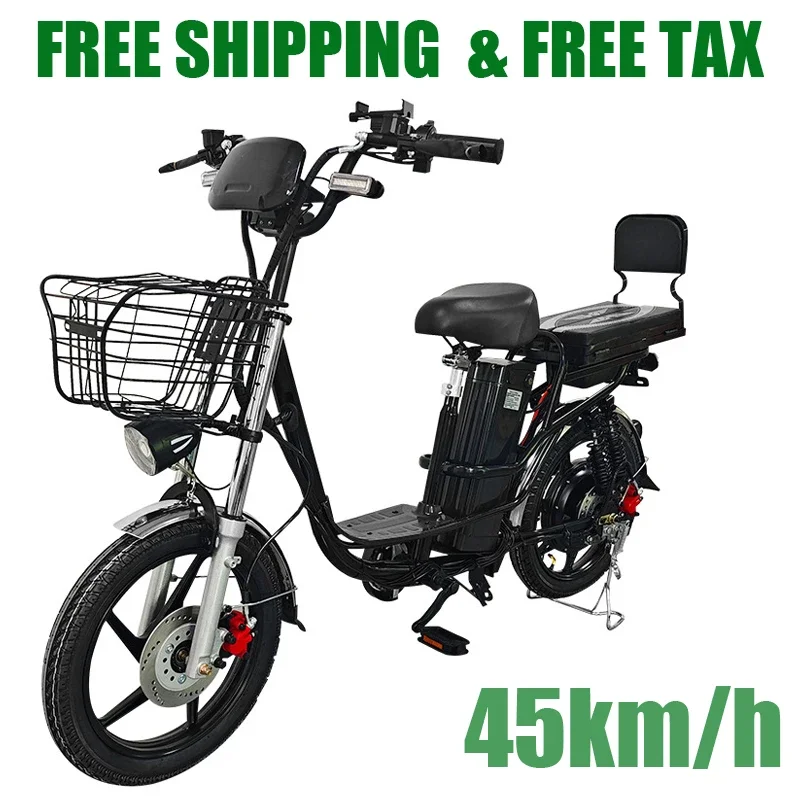 

18-inch electric bicycle, city commuter electric bicycle, 48V12ah500W, bicycle for carrying children, commuter bicycle.