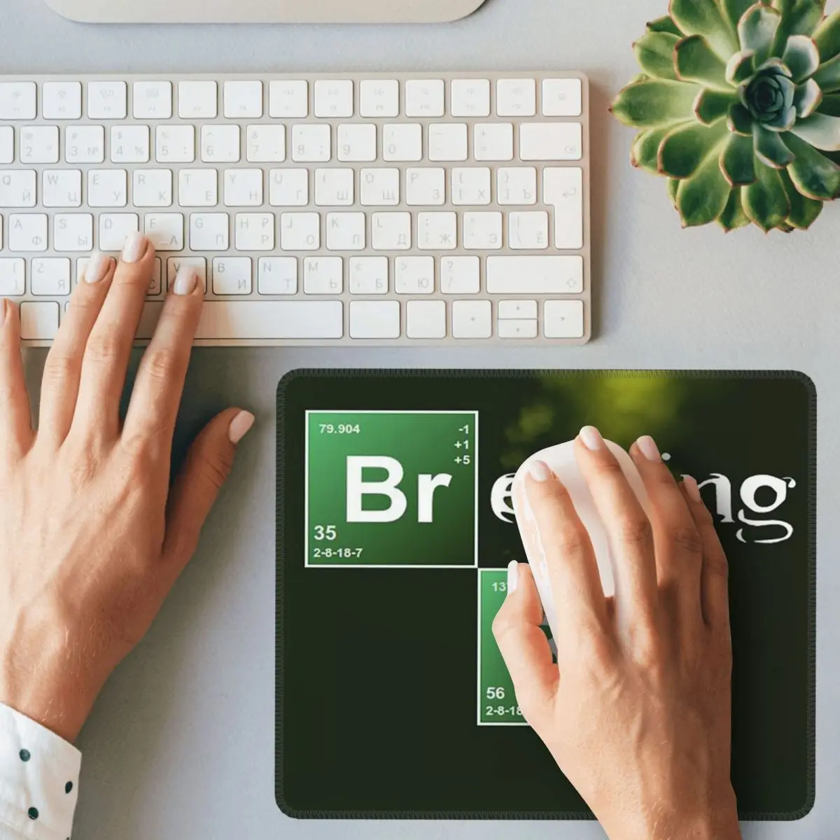 ブレイキング・バッド ハイゼンベルク マウスパッド コンピューターキーボード マウスマット ゲーム用PC ラップトップ デスクマット オフィスアクセサリー テーブルマット