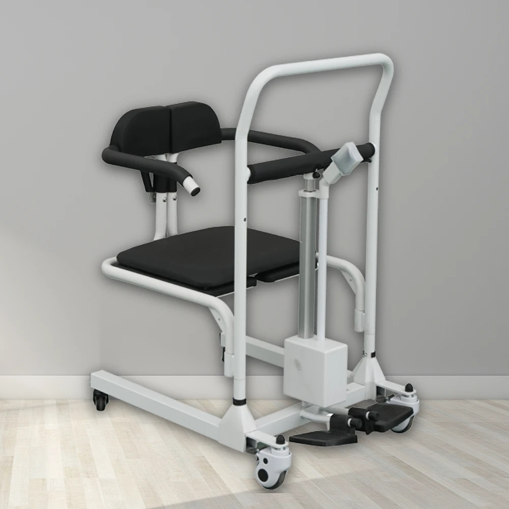 

Electric Patient Transfer Power Lifting Up and Down Seat Wheelchair for Toilet