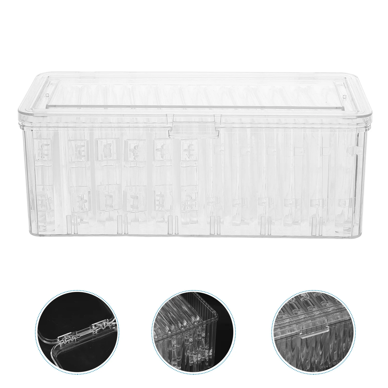 

1Set Clear Acrylic Jewelry Box Transparent Jewelry Organizer Case 12 Anti Tarnish Compartments Travel Storage for Rings Earrings