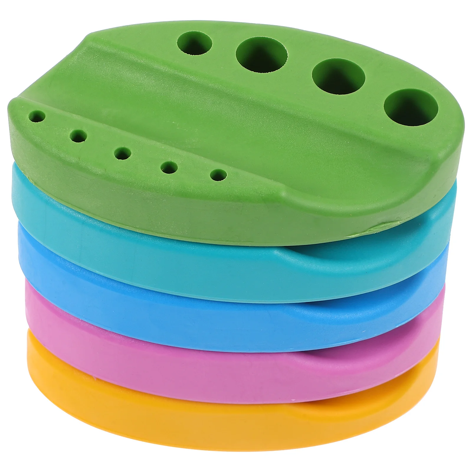 

5 шт., органайзер для татуировок, водонепроницаемый силиконовый держатель для пигментов, легко чистящийся портативный чехол для хранения колпачков с чернилами для татуировки