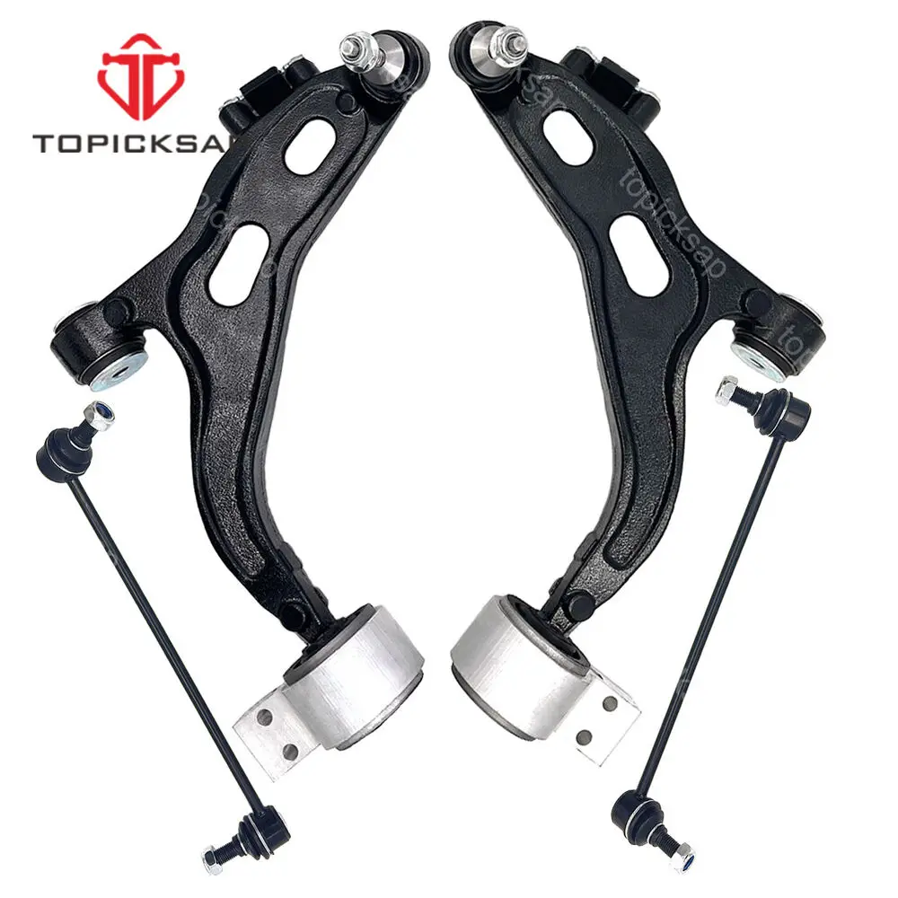 

TOPICKSAP 4pcs Front Lower Control Arm & Stabilizer Sway Bar Link Set for 2005-07 Ford Five Hundred Freestyle Montego