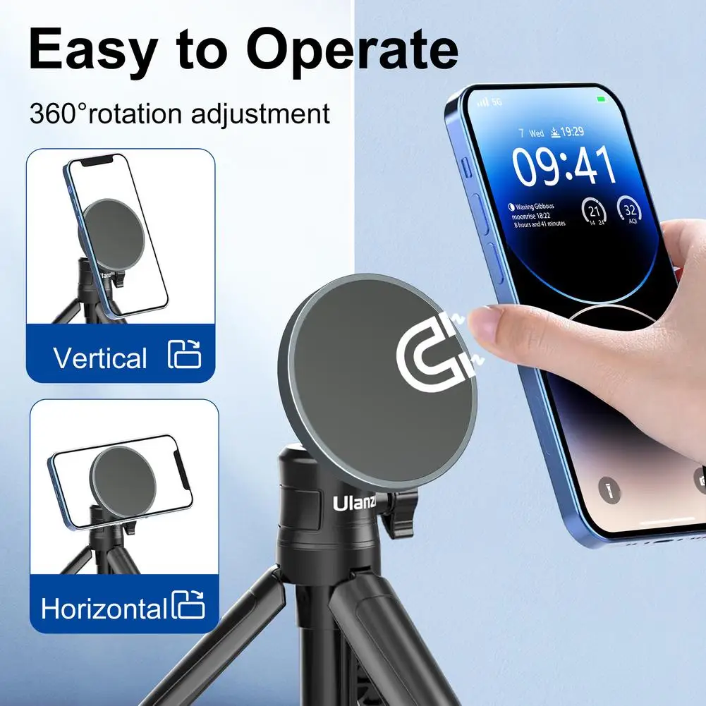 for MagSafe 1/4' Universal Mount Magnetic Tripod Adapter With Screw Hole Photography Gimbal Camera Tripod Phone Holder Accessory - view 4