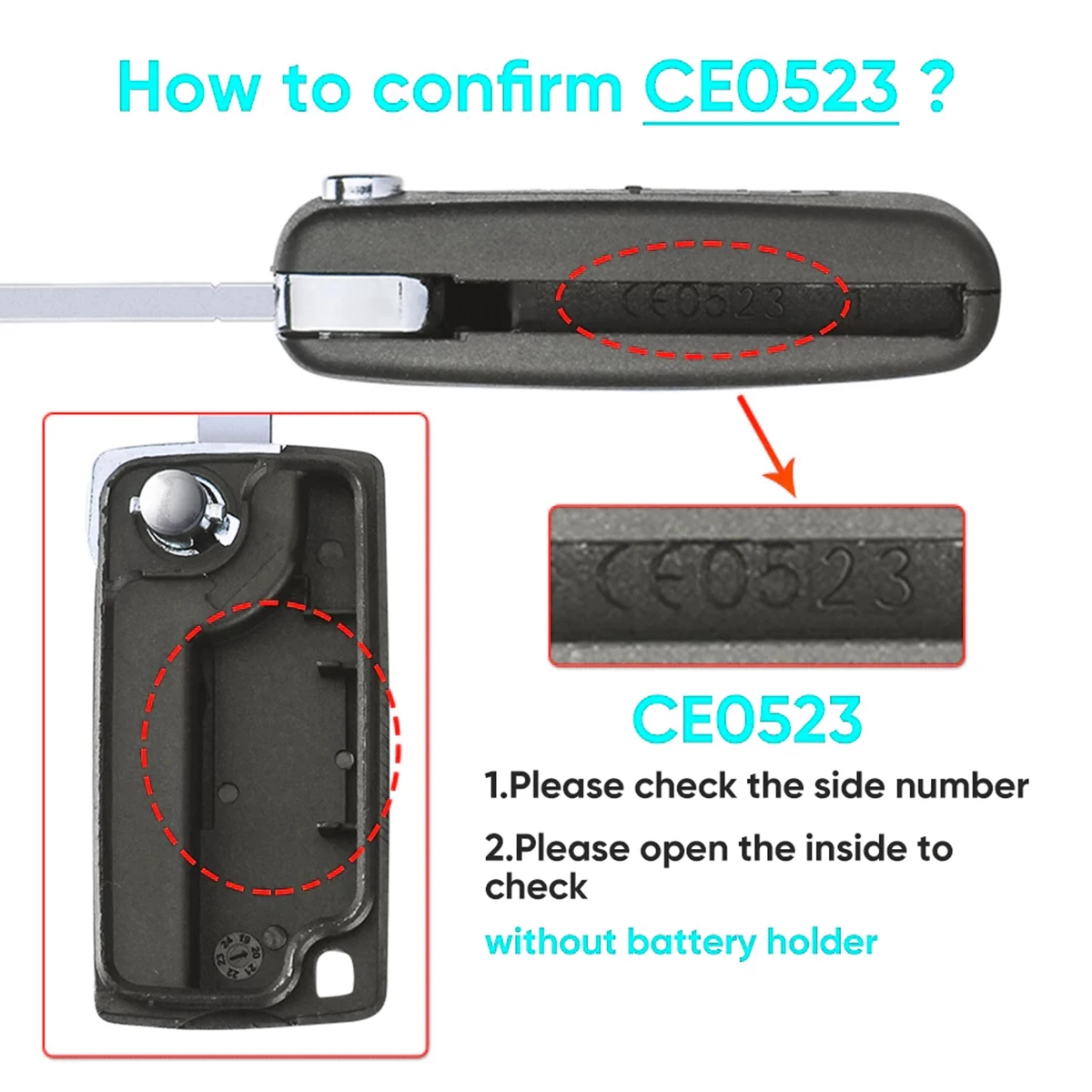 BEST KEY433MHz ASK/FSK zmodyfikowana klapka zdalny kluczyk do Peugeot 107 207 307307S 308 407 607 CE0536 VA2/HU83 PCF7961 2/3 BTN