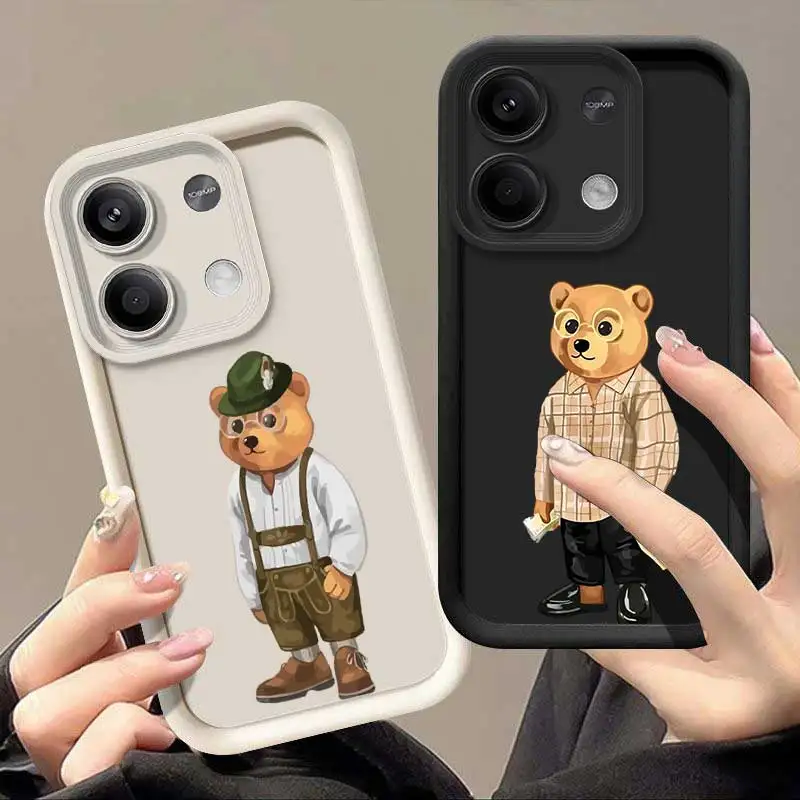 Note13 Stylish Bear Life Sky Eye Ladder Phone Case For Redmi Note 13Pro 13ProPlus 13Pro 12 12R 12Pro 12Turbo 12S 11 10 Cover