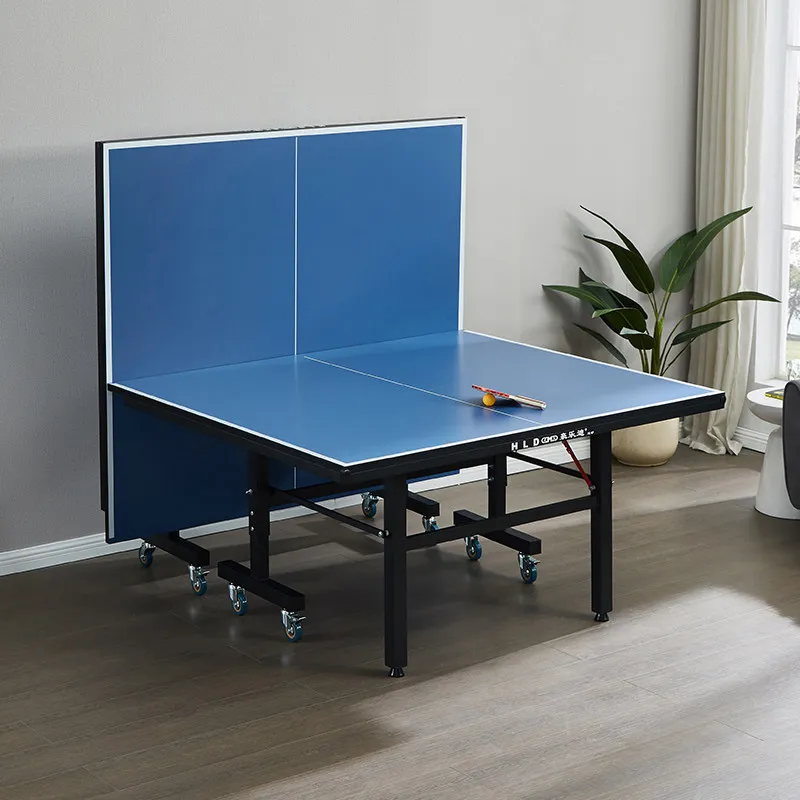 High-end table tennis table household foldable standard professional competition indoor  tennis  case with wheel movem