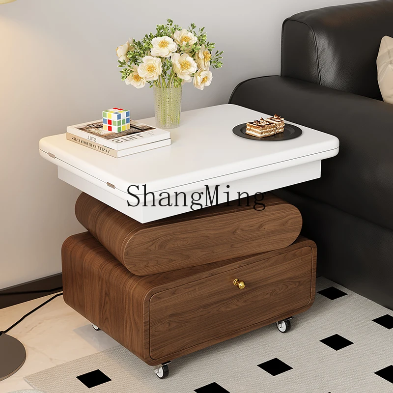 

DHY antique style movable lifting folding coffee table retro multi-functional sofa