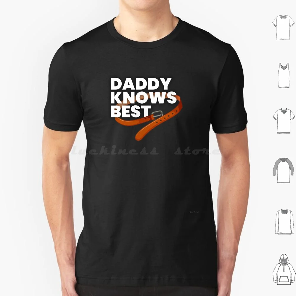 Papa sait meilleur 2.0 t-shirt 6xl coton Cool t-shirt ours hommes papa ceinture en cuir drôle papa sait meilleur conseils