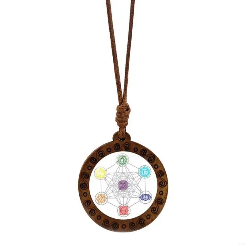 Hexagram Pendant Necklace Geometry Sri Yantra Amulet Charm Neckchain Adjustable Length Clavicle Chain Ornament 964A