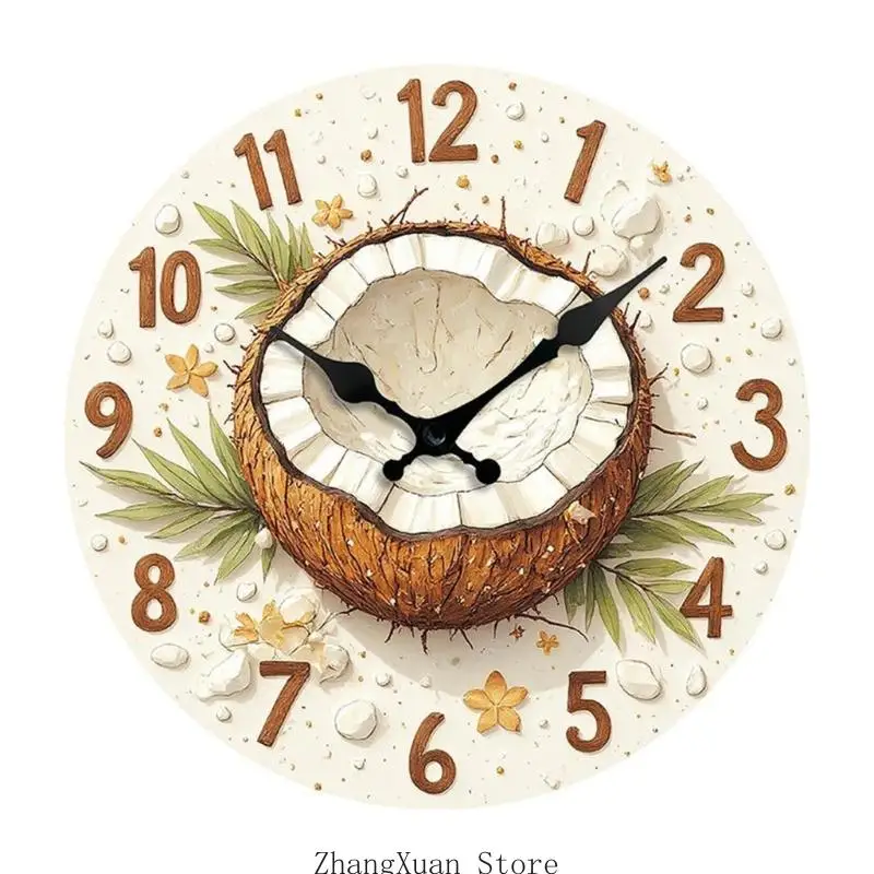 Leise Obst-Wanduhr mit geräuschlosem Betrieb, einfache Installation, klare Nummer 3XUF – Detail 3
