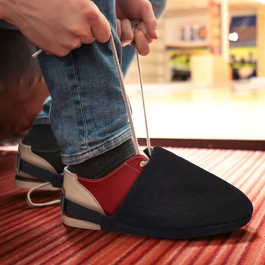 

1Pair Adjustable Elastic Bowling Shoe Covers with Smooth Sliders for Men Women Bowlers Bowling Accessories Slip on Shoe