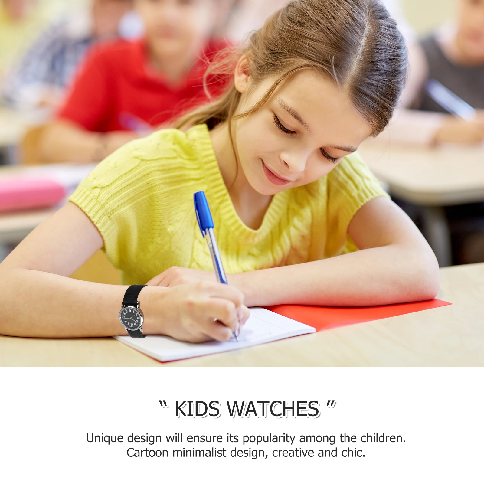 

Cartoon Kids Waterproof Quartz Wrist Watch Braided Mesh Band Accurate Timekeeping Durable Sport Casual School Gift For Children