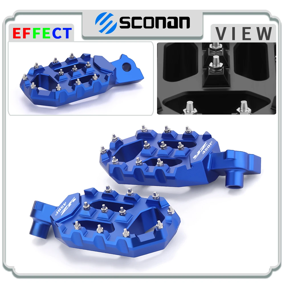 

For YZ450F YZ450FX YZ450 F/FX 2016 - 2020 2021 2022 2023 Foot Pegs Pedals FootRest Footpegs Motorcycle accessories CNC Aluminum
