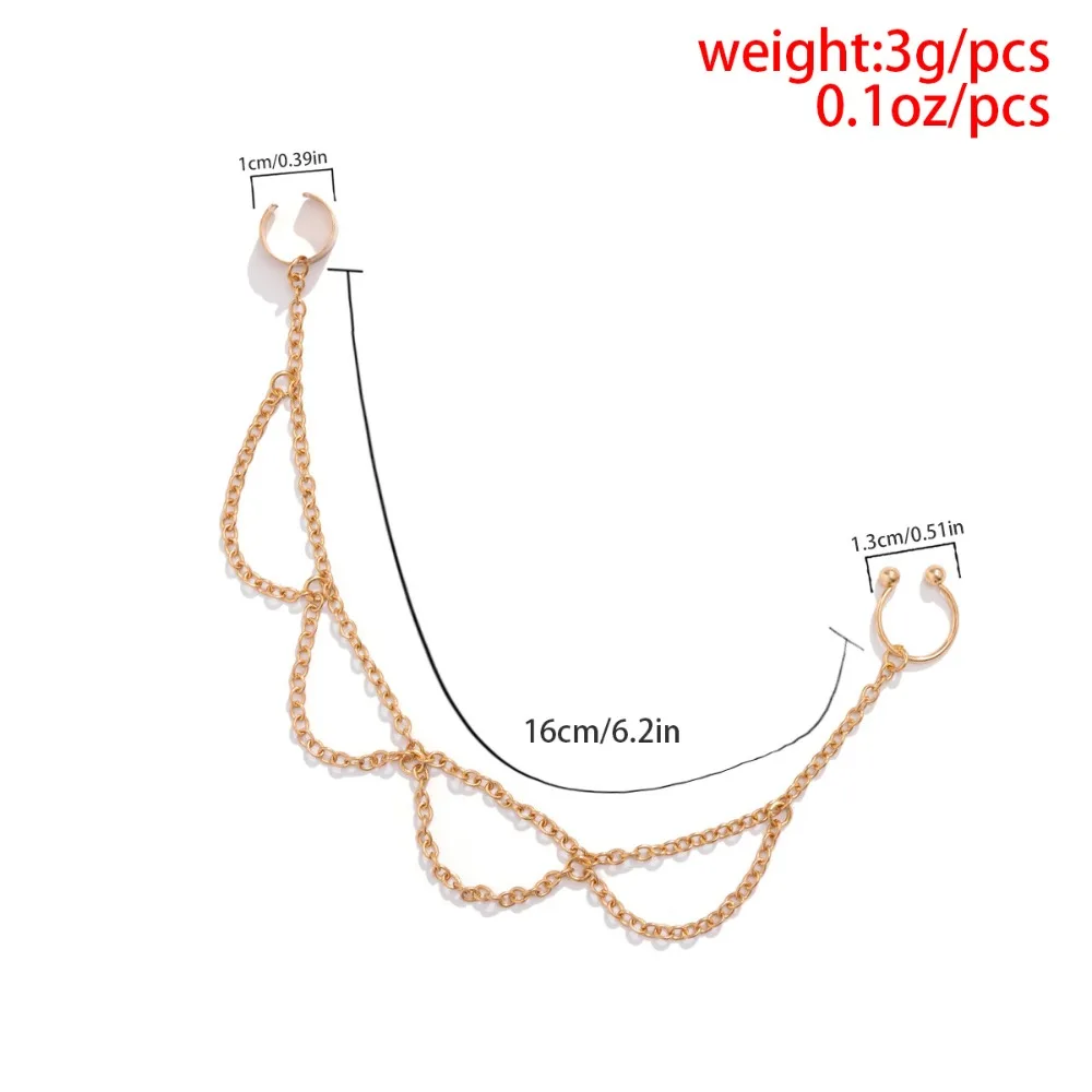 Новые модные ювелирные изделия для пирсинга, характерные индивидуальные серьги, классные милые серьги с имитацией жемчуга, бабочками и кисточками, цепочка