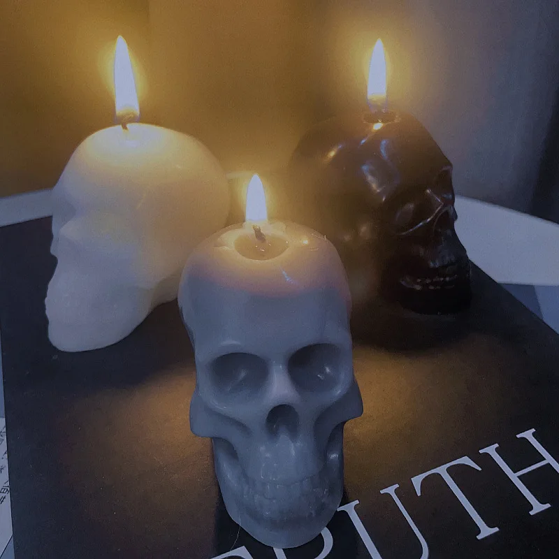 

Ins guest gift candles skull scented candle room decoration Halloween decorative aromatic candles party decorations for events