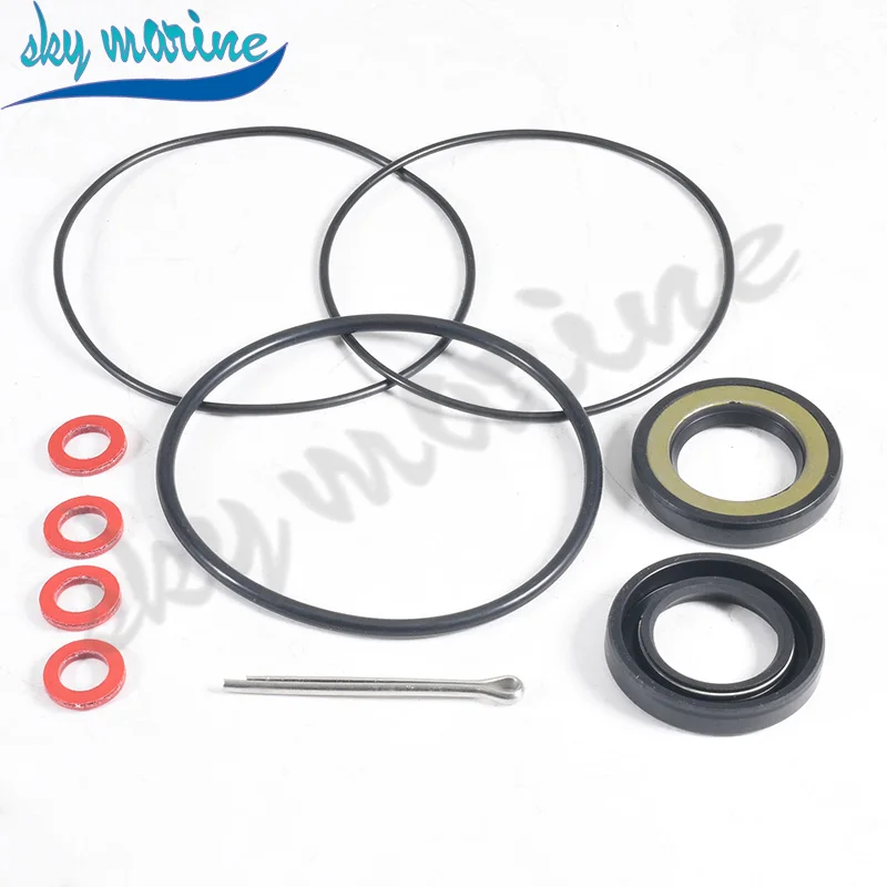 93101-22067 for Yamaha 2T 25 40 50 55HP O-ring 93210-69MG6 93210-74MG5 Outboard Lower Unit Gearcase Propeller Shaft Oil Seal Kit