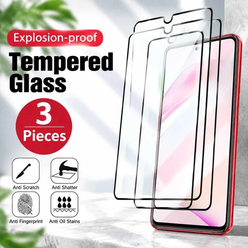 3PCS Screen Protector For Samsung Galaxy A31 A32 4G A32 5G A33 5G A34 Tempered Glass For Samsung Galaxy A35 A36 A37 A51 A52 HD