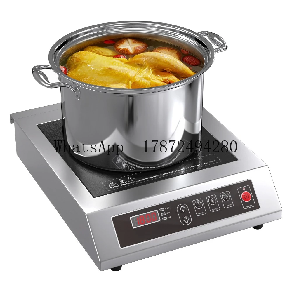 Leconchef Induction Cooktop Commercial Countertop Induction Cooker Electric Burner 10 Power&Temperature, Timer&Preset