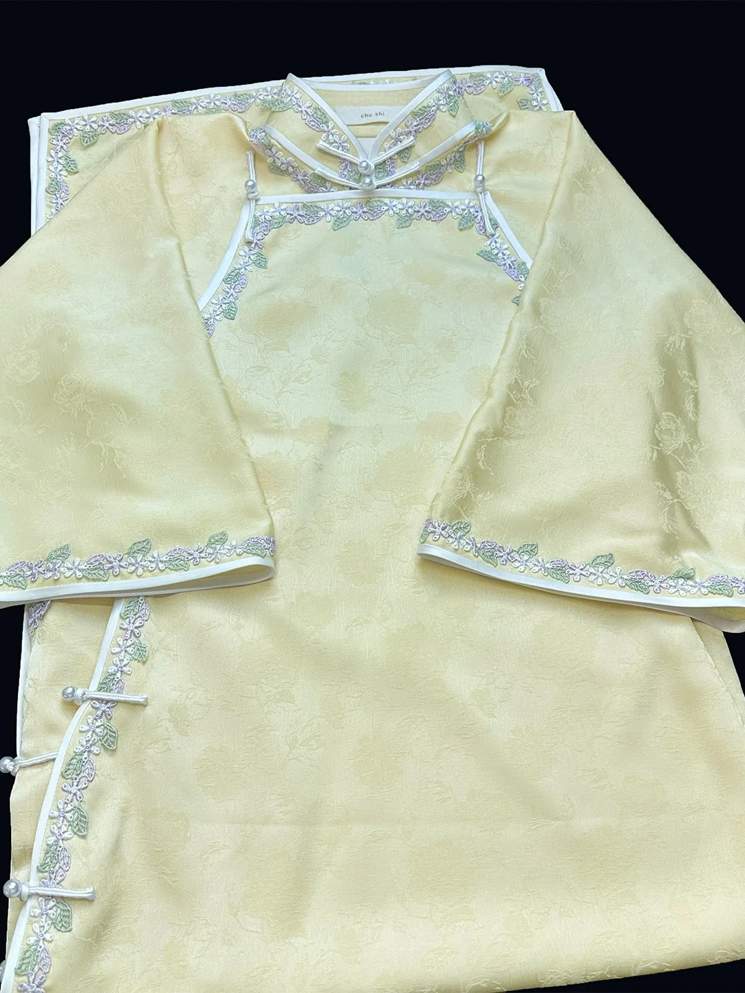 

XinTian Ancient Sle Young Slim Fit Dr Polyester Fiber Low Slit Daily Wear ort Sve Midi Dr