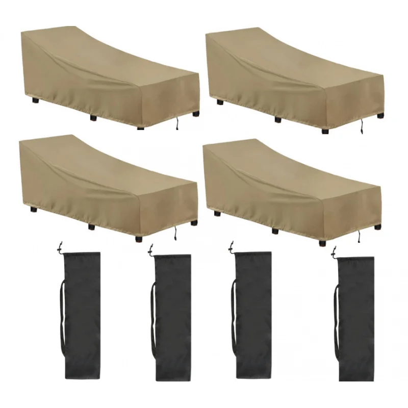 

4/6/8PCRecliner Dust Cover，Chair Storage Cover，Outdoor Furniture Cover，Suitable for the beach、Courtyard、Swimming Pool、Outdoor、Ga