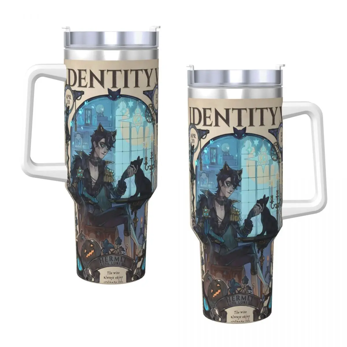 Stainless Steel Tumbler Identitys Vs Thermal Cups Character Leakproof Cold Drink Mugs Cup Beach Printed Water Bottle