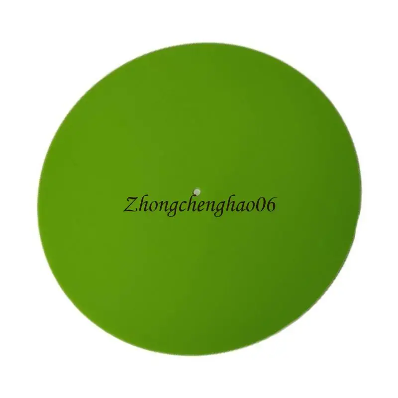 

Turntable Mat Acrylic Platter Mat Clear White/Green Color Protect Recorder and Enhances Playback Experience 601F