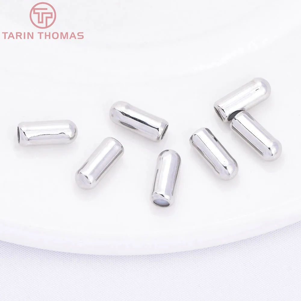 (4179) 50PCS 9.5x4MM Silver color plated Brass and Rubber Stopper for Hat Pin Brooch pin Jewelry Findings Accessories Wholesale
