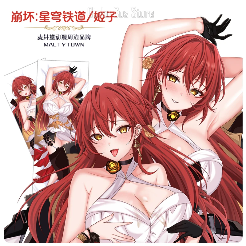 

Anime Game Honkai: Star Rail Himeko Cosplay Dakimakura Hing Body Pillow Case Otaku Pillowcase Cushion Cover Gifts MYT