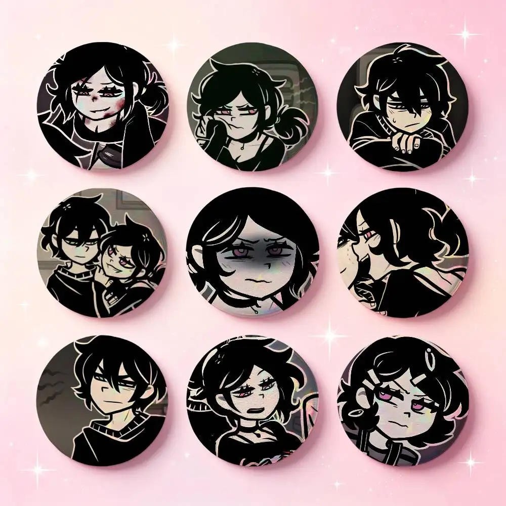 T-The Coffin Of Andy And Leyleys Badges Button Round Creative Pin Brooch Badge Bag Decor Accessories Fans Collect Friends Gifts