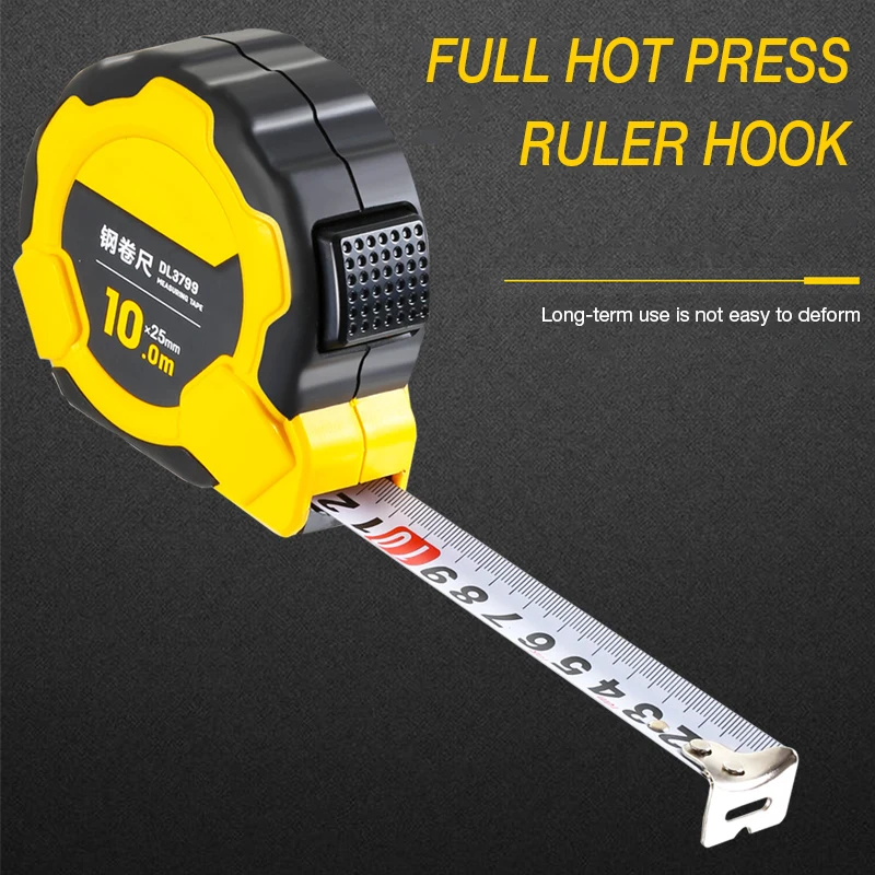 

DELI 5M System Auto Lock Measurement Tape 7.5M Tape Measure Retractable 3M Measuring Tape Centimeters Measuring Tool